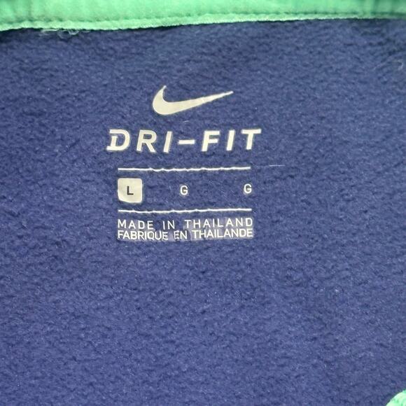 Nike Womens Purple L Dri-Fit Thumb‎ Hole Athletic Sporty Swoosh Hoodie Swoosh - Picture 2 of 11